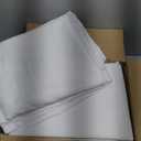 10-Pack White Tablecloths for Rectangle Tables, 70 x 120 Inches, Stain-Resistant Polyester Fabric for 6 Foot Tables - Washable Table Covers for Weddings, Banquets, Birthday Parties, Events