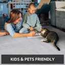 3x5 Area Rug Machine Washable Non Slip Rug Modern Abstract Rug Ultra Soft Indoor Rugs for Bedroom Living Room Entryway Kitchen Foyer Bedside, Grey