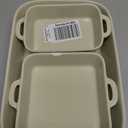 Sweejar Ceramic Bakeware Set, Rectangular Baking Dish for Cooking, Kitchen, Cake Dinner, Banquet and Daily Use, Casserole Dishes for Oven Porcelain Baking Pans (Beige)