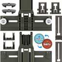 Upgraded W10350375 W10712395 Dishwasher Top Rack Adjuster Parts for Whirlpool WDTA50SAHZ0 Dishwasher Parts WDT750SAHZ0 WDT730PAHZ0 WDT970SAHZ0 Upper Rack Parts,For Kenmore 665 Dishwasher Top Rack Part