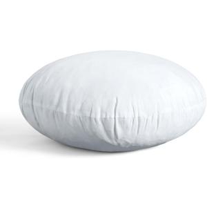 MIULEE 18 Inch Round Pillow Insert, Floor Pillow Memory Foam Circular Cushion Decorative Throw Pillow Stuffer Lumbar Sham Forms for Couch Bed Sofa Meditation
