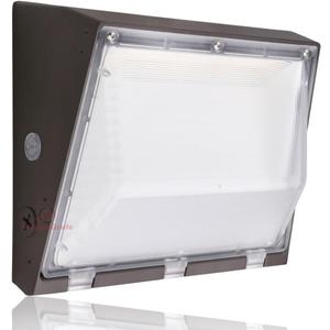 RuggedGrade 60 Watt LED Wall Pack - Durado Blade Series - 8,100 Lumens - 5000K - Semi Cut Off - DLC 5.1 Premium - No Photocell - Black Housing