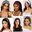 2 x AWAYTR Women's Headbands, 6 Pack Soft Elastic Non Slip Hair Bands, Head Band for Women Daily Use (Coffees)