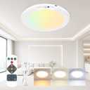 SOCHER Battery Operated Motion Sensor Magnetic Ceiling Light,, 1 Pack
