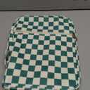 Bible Cover Case for Women Corduroy Bible Case for Girls Checkered Large Bible Cover with Handle Bible Study Supplies Accessories Christian Gifts for Women (Deep Green, Medium)