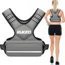 Adjustable Weighted Vest Women/Men, 6-12lb/12-18lb/20-32lb Weight Vest with 6 Ironsand Weights for Strength Training Rucking Running Walking Fitness Workout