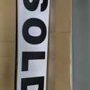 Juexica 12 Pcs Real Estate Rider Signs 24 x 6 Inch Coming Soon, for Sale, Pending, Sold Waterproof Signs Rider Real Estate with Different Messages(White with Black), Medium Signage