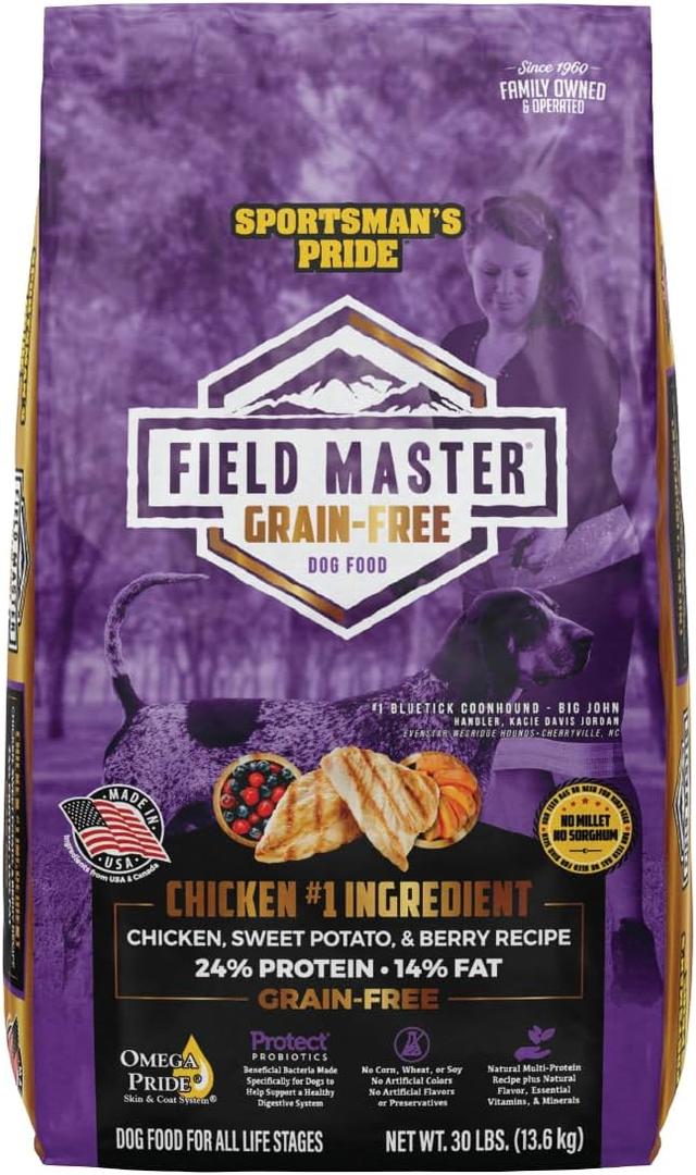 Sportsman's Pride Field Master Grain-Free Chicken, Sweet Potato, & Berry Recipe Dry Dog Food, 30-lb Bag