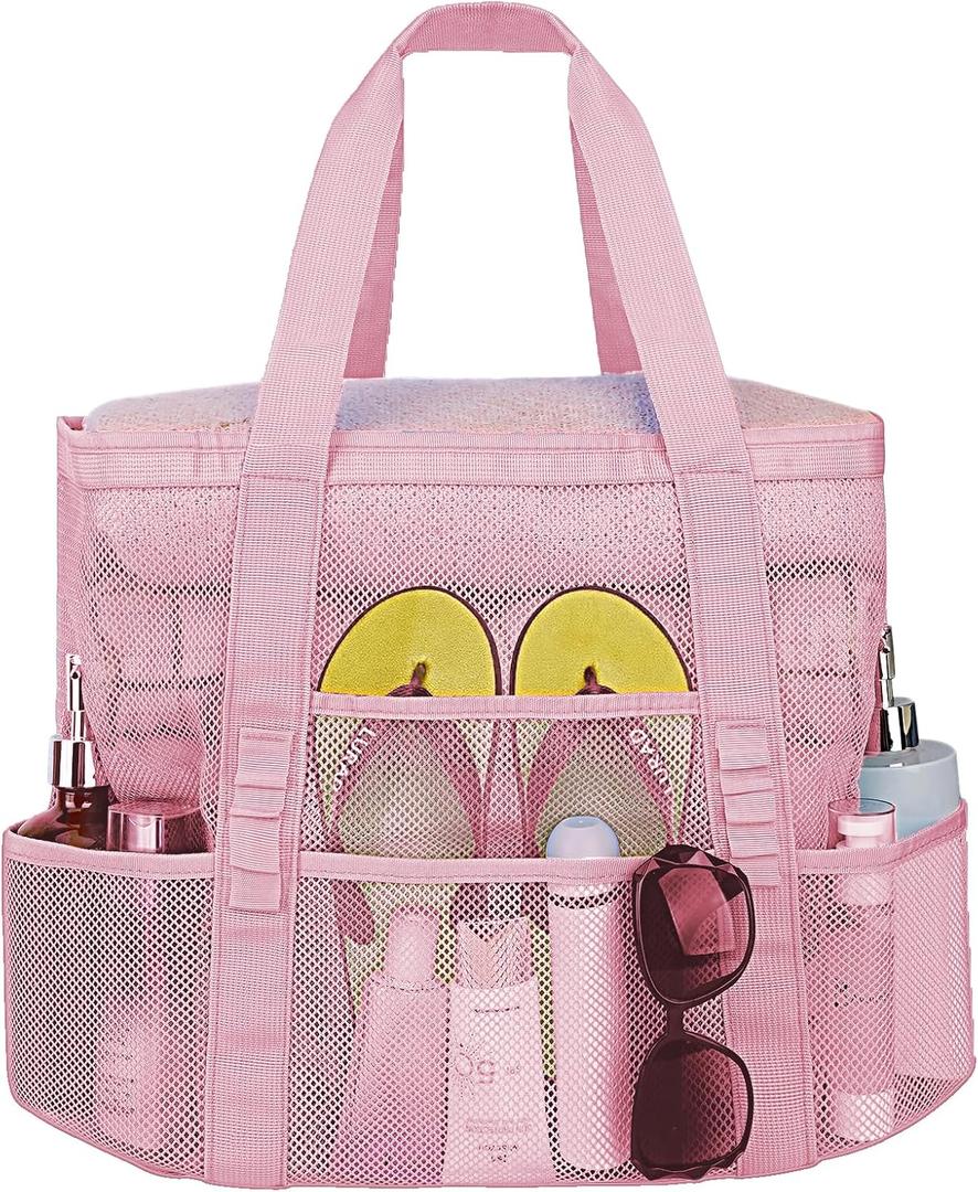 Mesh Beach Bags for Family - Women Beach Tote Bag for Toys, Towels, Travel Vacation Cruise Essentials