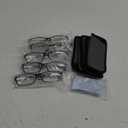Kerecsen 5 Pairs Fashion Ladies Reading Glasses Spring Hinge Pattern Design Readers, 5 Pack Gray, Medium