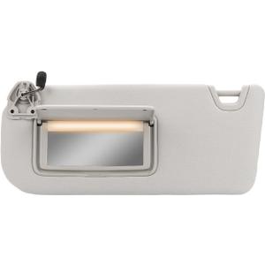Left Driver Side Sun Visor with Light Compatible with Nissan Altima 2019 2020 2021 2022 2023 2024 Sunvisor Replacement for 96401-6CA3C(Gray)