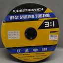 haisstronica 3:1 Heat Shrink Tubing, Shrink Ratio Adhesive Lined Marine Grade Heat Shrink Tube for Home, Automotive and Industrial (Black) 65FT 1-1/2inch