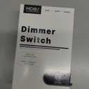 MOES Digital Dimmer Light Switch, 3 Way & Single Pole Dimmable Switches for LED,CFL,Incandescent,Halogen, 600Watt Max, No Neutral Wire Required, ON/Off Switch with Dimming Buttons (1 Pack, White)