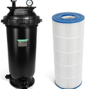 C1200 Swimming Pool Plus Cartridge Filter Assembly 120 sq ft,120GPM Compatible with Hayward Above-Ground Pool Spa Filter,Replacement Element Part C-8412,1.5 to 2 inch Connection