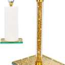 Gold Paper Towel Holder Stand Crystal Paper Towel Holder Countertop Bling Kitchen Accessories