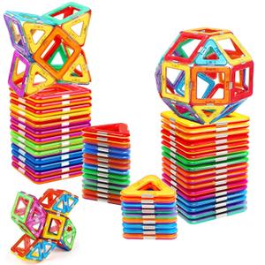 Magnetic Tiles for 3 4 5 6 7 8+ Year Old Boys Girls Upgrade Magnetic Building Blocks Set Educational STEM Toys Christmas Birthday Gift Toys for Kids Ages 3+