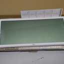 WallarGe Backlight Digital Wall Clock Battery Operated - with Temperature and Date 14.5'' Large Digital Wall Clock, Easy to Read and Set, Auto DST (White)