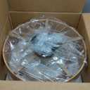 20 Inch Boho Caged Ceiling Fans with Lights Flush Mount, Layered Rattan Ceiling Fan with Light Remote Control with Reversible 6 Speeds for Bedroom, Nursery, Living Room, E12 Base, Indoor