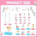 258 Pcs Fairy Birthday Party Decorations Include Disposable Fairy Paper Plate Napkin Teacup Saucer Cupcake Stand Centerpiece Bunting Banner Hanging Decoration Spring Ballet Forest Birthday Baby Shower
