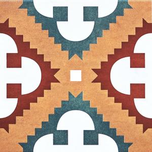 Spanish Portuguese Azulejo Peel and Stick Kitchen & Bathroom Backsplash Decals Tile Stickers Set of 16 pcs (5.9, 69)