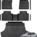 Floor Mats for Toyota Camry 2018-2024, All Weather Floor Mats Trunk Cargo Liner and Door Sill Guards Accessories, Full Coverage Set (Not fit AWD or Hybrid Models)