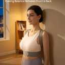 OFIR Upper Back Posture Corrector for Women, After-Work Sofa Reading Support, Twin-Pressure System Back Straightener Posture Brace For Women, 3D Diamond Breathable Cushioning,High-Elastic Straps (XL)