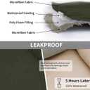 Easy-Going 100% Waterproof Dog Bed Cover Reversible Leak Proof Couch Cover Washable Sofa Cover Furniture Protector Blanket for Pets Kids Children Dog Cat (52x86 Inch, Army Green/Beige)