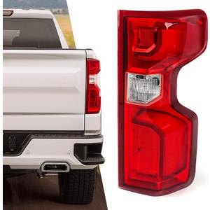 Huray Right Tail Light For Chevy Silverado 2019 2020 2021 2022 2023 [Only for LED Model] Rear Brake Lamp Assembly Passenger Side