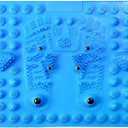 Acupressure Foot Massage Mat with 6 Magnetic Beads, Reflexology Pressure Relief Pad, Thickened Magnetic Therapy Mats for Home and Office Use