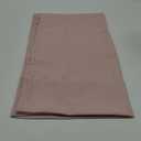 jinchan Casual Weave Valance Curtains for Kitchen Living Room Bathroom 18 Inch Linen Textured Semi-Sheer Window Valance Privacy Farmhouse Country Half Window Curtains 1 Panel Rod Pocket Pink