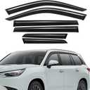 Rain Guard Fit for Lexus TX 2024 2025 2026, Tape-on Extra Durable Side Shatterproof Sun Window Deflectors 2024-2026 Lexus Window Visor Deflectors Rain Guard Black 6 PCS