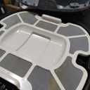 Robotic Pool Vacuum Cleaner,Portable Swimming Pool Vacuum Self-Parking Technology with LED Indicator,Ideal for Above Ground/Flat Pools up to 860 Sq.Ft,Lasts 90 Mins-White