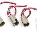 uxcell 5pcs BA9S LED Bulb Socket Extension Replacement Holder Wire Harness for Car