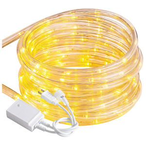 20ft Rope Lights Outdoor, Connectable & Flexible Tube Lights with 8 Modes Controller,Waterproof White LED Rope Lighting for Deck,Garden,Pool,Patio,Bedroom,Party,Indoor & Outside Landscape Lighting