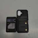 Vinich for iPhone 17 Wallet Case with Card Holder, RFID Blocking Credit Slots Kickstand Shockproof Phone Cover Fit for iPhone 17 6.3" Black