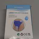 Urine Collection Bag Condom Catheters for Men Reusable Portable Silicone Urinal with 2 Urine Catheter Bags (Elderly Men-Blue)