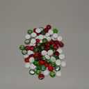 90 Pieces Christmas Glass Gem Stones Vase Filler Gem Beads Table Scatter for Vase Filler Christmas Decoration (Red, Green, White)