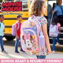 Get Trend Disney Minnie Mouse Clear Backpack for Girls for School, Travel, One Size