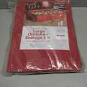 ZOBER Underbed Christmas Ornament Storage Box - Stores 72 Large 4" Ornaments, With Dividers - Tear Proof 600D Oxford Fabric, Ornament Organizer Storage Box, Durable Christmas Containers Holder - Red