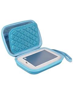 STUKCAZE External Hard Drive Case for Seagate Sandisk WD Elements My Passport Canvio Basics Portable Carrying Case Hard EVA HDD SSD 1TB 2TB 4TB 5TB Hard Drives Case (SEAGATE-Blue-Medium)