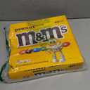 M&M'S Peanut Chocolate Candy, Individually Wrapped Full Size 1.74 oz Bag, Pack of 48 Bulk Candy Chocolate for Parties, Baking and Sharing