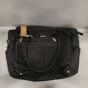 Bagstellar Teacher Bags for Women, 15.6 inch Laptop Work Tote Bag Quilted Nurse Bible Computer Shoulder Bag for School Travel | Dream Tote Work Bag, with 40oz Cup Holder, Insulated Pocket, Zipper & Strap, Office Briefcase, Ideal Gift for Women (Black)