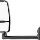 Driver Side Tow Mirror Compatible with 2003-2019 Chevy Express/GMC Savana 1500 2500 3500, Left Side Manual Folding Adjustable Towing Van Mirrors Replacement