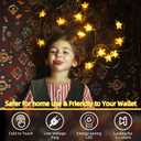 QUHUATU Star String Lights 360 LED 132FT,8 Modes Plug in Star Fairy Lights with Timer & Memory, Indoor Outdoor Star Christmas Lights for Birthday Party Bedroom Wedding Home Classroom Decor Warm White