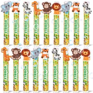 Shappy 32 Pcs Bubble Wand Bulk for Kid 6 Color Bubble for Graduation Birthday Party Favor Jungle Wild One Supplies,Goodie Bag Filler, Classroom Prize(Jungle Animals) Shappy 32 Pcs Bubble Wand Bulk for Kid 6 Color Bubble for Graduation Birthday Party Favor Jungle Wild One Supplies,Goodie Bag Filler, Classroom Prize(Jungle Animals)