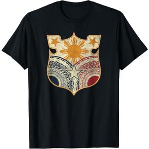 Vintage Filipino Flag Shirt - Filipino Heritage t Shirt T-Shirt L Black
