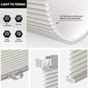 LazBlinds Cordless Cellular Shades, No Tools No Drill Light Filtering Honeycomb Shades Pleated Blinds for Windows, 46'' W x 64'' H, Dovy Grey