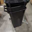 United Solutions 32 Gallon Wheeled Outdoor Garbage Can with Attached Snap Lock Lid and Heavy-Duty Handles, Black, Heavy-Duty Construction, Perfect Backyard, Deck, or Garage Trash Can, 2 Pack