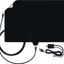 Antennas Direct ClearStream Flex Amplified Indoor TV Antenna, UHF VHF, Multi-Directional, Reversible, 50+ Mile Range w/Jolt Switch Amplifier