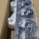 Guliaofo 6-Light Black Bathroom Light Fixtures, E26 Base Vanity Lights for Bathroom Mirror Lamp with Milky White Square Glass Shade, Modern Wall Sconce Light Kitchen Light Fixtures Led Vanity